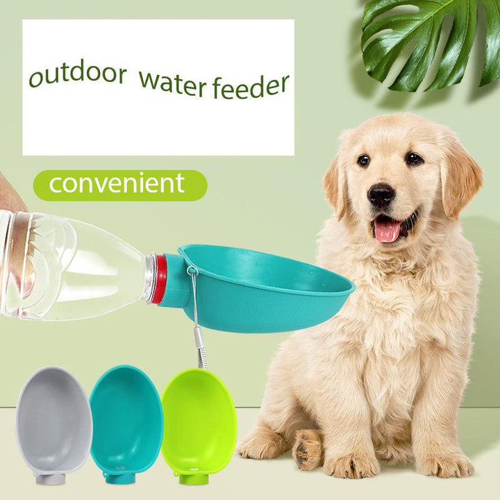 Portable Dog Drinking Bowl Outdoor Water Feeding Pet Outside Water Cup Dog Kettle For Small Breeds Dogs Pets Products - Rikoto