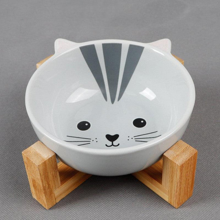 Ceramic Cartoon Cat Bowl - Rikoto