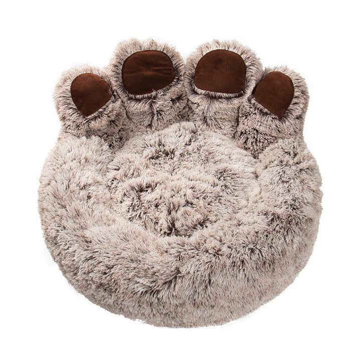 Paw Shape Pet Plush Warm Bed - Rikoto