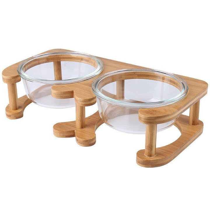 Glass Cat Food Bowl - Rikoto